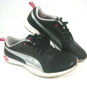 PUMA BioFly Women's Size 7 Spikeless Golf Shoes 187877-03 Black Silver R…